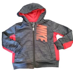 Nike zip up hooded sweater toddler 2t